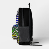 レインボースターパターンオールオーバープリントバックパック プリントバックパック (右)