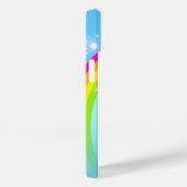 レインボースターリースカイブルー名前をカスタムする Case-Mate iPhoneケース (裏面 / 右)