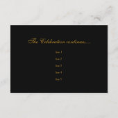 レインボースター紙吹雪がパーティーカードの後に咲く 招待状 (裏面)