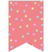 レインボースター銀河系宇宙フレンズバースデーパーティー バンティングフラッグ (第1の旗)