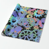 レインボースチームパンクメタルギアアート ラッピングペーパー (アンロールド)