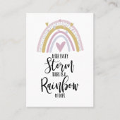 レインボーステイ強ピンバッジホルダー流産 名刺 (正面)