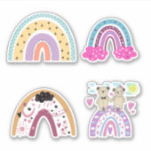レインボーステッカー シール (正面)