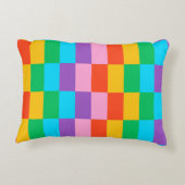 レインボーステップブロッカラフルクアクセントピロー アクセントクッション (裏面)