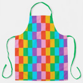 レインボーステップブロックパターンエプロン エプロン (正面)