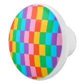 レインボーステップブロックパターンセラミックノブ セラミックノブ (右)