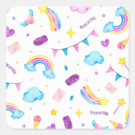 レインボーステッ信じク- Majic スクエアシール