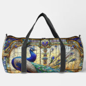 レインボーステンドグラスペコー 大型ダッフルバッグ ダッフルバッグ (正面)