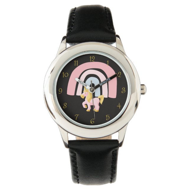 レインボーステンレススチールウォッチ 腕時計 (正面)