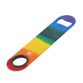 レインボーステンレス鋼ボトルオープナー スピード栓抜き (裏面アングル)