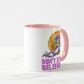 レインボーストップユニコーンを信じない マグカップ (正面右)