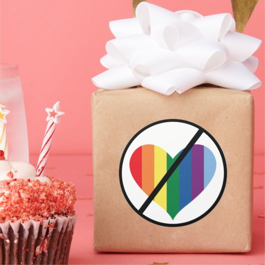 レインボーストップラブ ラウンドシール (パーティー)