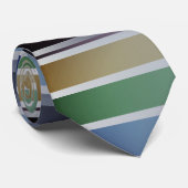 レインボーストライプのカラー ネクタイ (ロール)