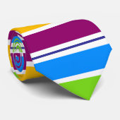 レインボーストライプのカラー ネクタイ (ロール)