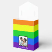 レインボーストライプのゲイプライドフォトLGBTQ結婚ズ フェイバーボックス (オープン)