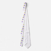 レインボーストライプのサラマンダー ネクタイ (裏面)