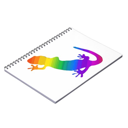 レインボーストライプのサラマンダー ノートブック (左側)