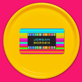 レインボーストライプのパターン 名刺