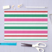 レインボーストライプのホリデカラフルーティッシュペーパー 薄葉紙 (クラフト)