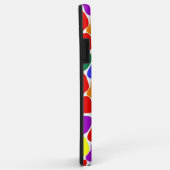 レインボーストライプのモザイクiPhone / iPadケース Case-Mate iPhoneケース (裏面/右)