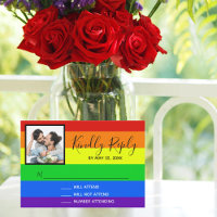 レインボーストライプのLGBTQカップルゲイ結婚ズ
