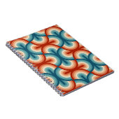 レインボーストライプイラストレーション型 ノートブック (右側)