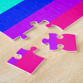 レインボーストライプカラフルバー ジグソーパズル (側面)