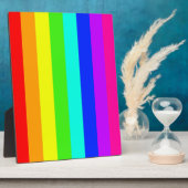 レインボーストライプカラフルバー フォトプラーク (側面)