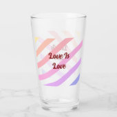 レインボーストライプカラフルパステル愛は愛プライド タンブラーグラス (裏面)