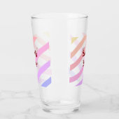レインボーストライプカラフルパステル愛は愛プライド タンブラーグラス (左)