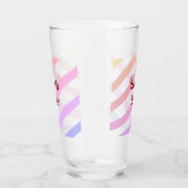 レインボーストライプカラフルパステル愛は愛プライド タンブラーグラス (右)