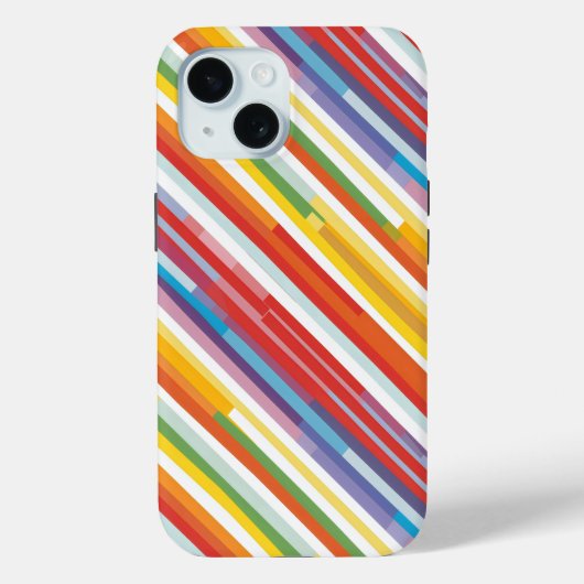 レインボーストライプスワール Case-Mate iPhoneケース (裏面)