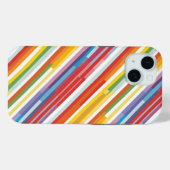 レインボーストライプスワール Case-Mate iPhoneケース (裏面 (横))
