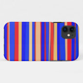 レインボーストライプズのグラフィックアート Case-Mate iPhoneケース (裏面(横))