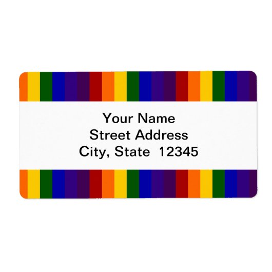 レインボーストライプズ出荷ラベル ラベル (正面)