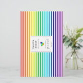 レインボーストライプズ柄LGBTQアーティザンソープラップ (スタンド正面)