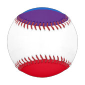 レインボーストライプズ色LGBTゲイ国旗 野球ボール (裏面)