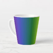 レインボーストライプズ カフェラテマグ (左アングル)