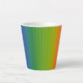 レインボーストライプズ カフェラテマグ (正面)