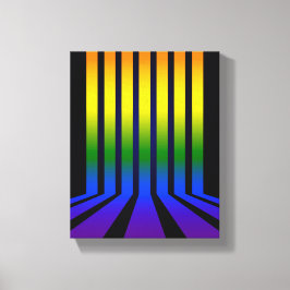 レインボーストライプズ キャンバスプリント