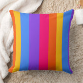 レインボーストライプズ クッション (ブランケット)
