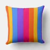 レインボーストライプズ クッション (裏面)