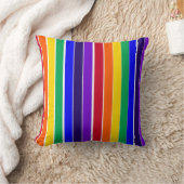 レインボーストライプズ クッション (ブランケット)