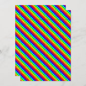 レインボーストライプズ – グリーティングカード シーズンカード (正面/裏面)