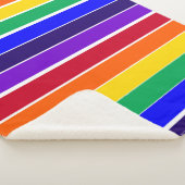 レインボーストライプズ シェルパブランケット (3/4)