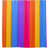 レインボーストライプズ シャワーカーテン (正面)