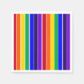 レインボーストライプズ スタンダードカクテルナプキン (正面)