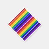 レインボーストライプズ スタンダードカクテルナプキン (角)
