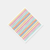 レインボーストライプズ スタンダードカクテルナプキン (角)