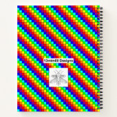 レインボーストライプズ – ノートブック (裏面)